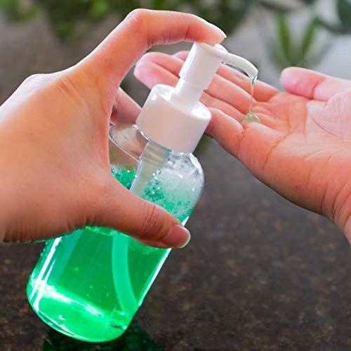 6 Pack Plastic Pump Bottles 8 Ounce, Refillable Plastic Pump Bottles Clear