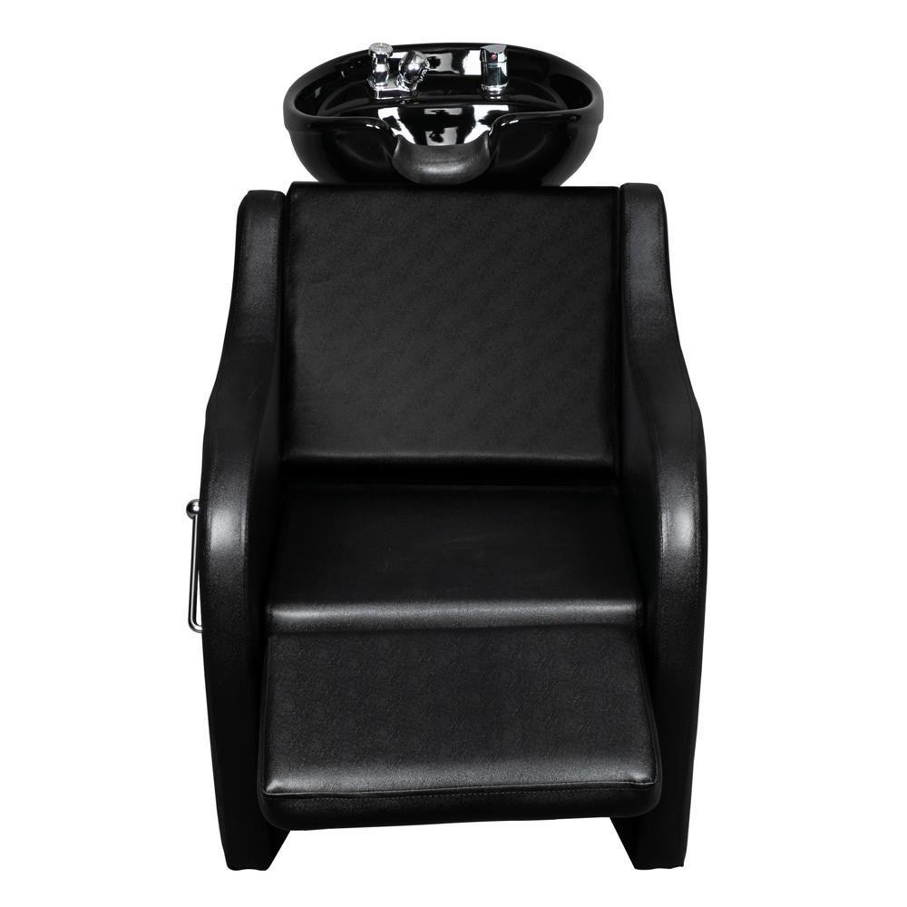 Salon,Barber Backwash Chair Unit Station, Ceramic Shampoo Bowl Washing Deep Sink