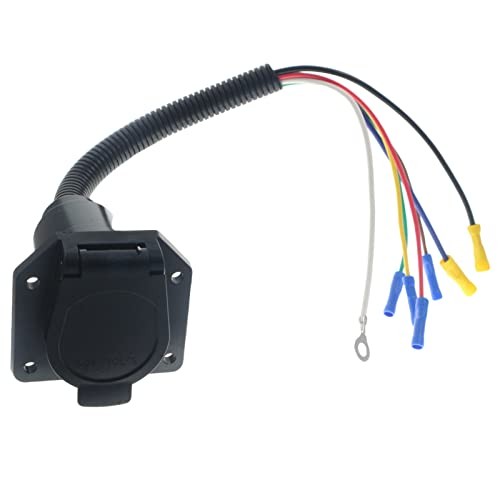 7 Wire to 7 Way RV Trailer Light Custom Plug Wire Harness Electrical Quick