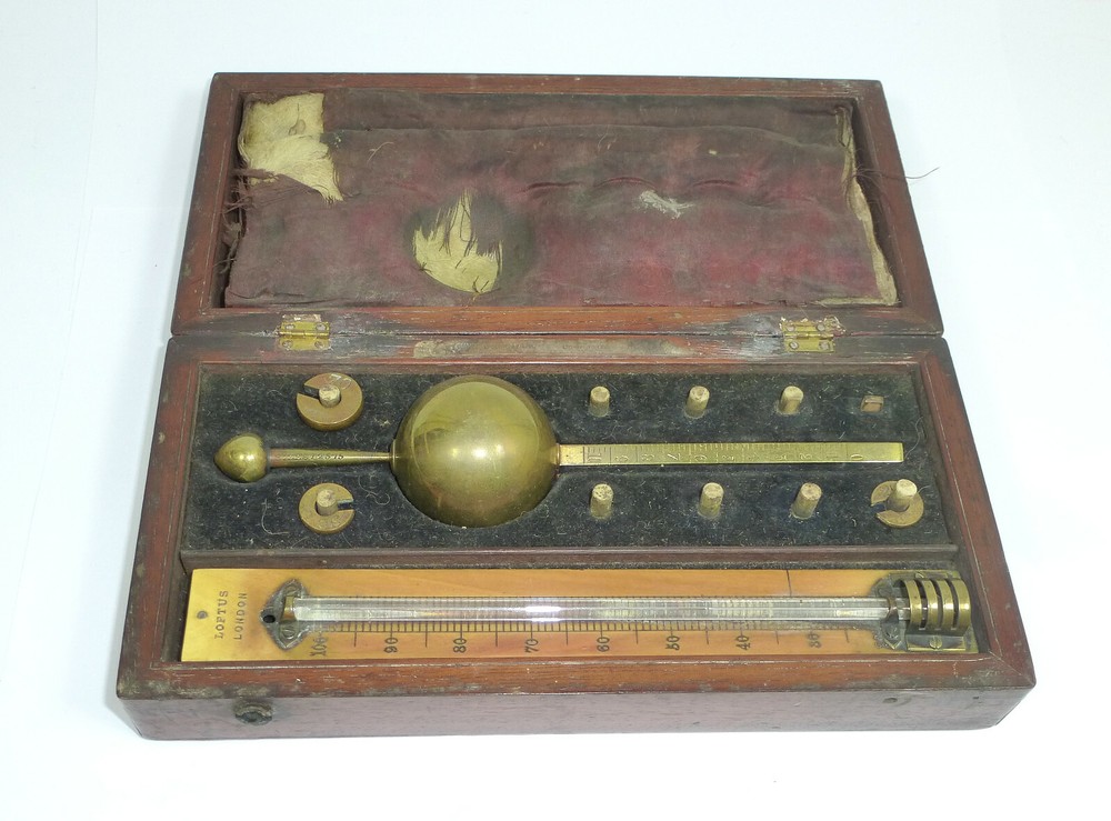 Sikes Hydrometer by Loftus London about 190