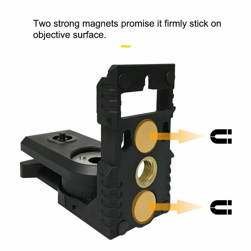 Magnetic L-shape 180° Bracket Tripod Adapter Holder For Universal Laser Level
