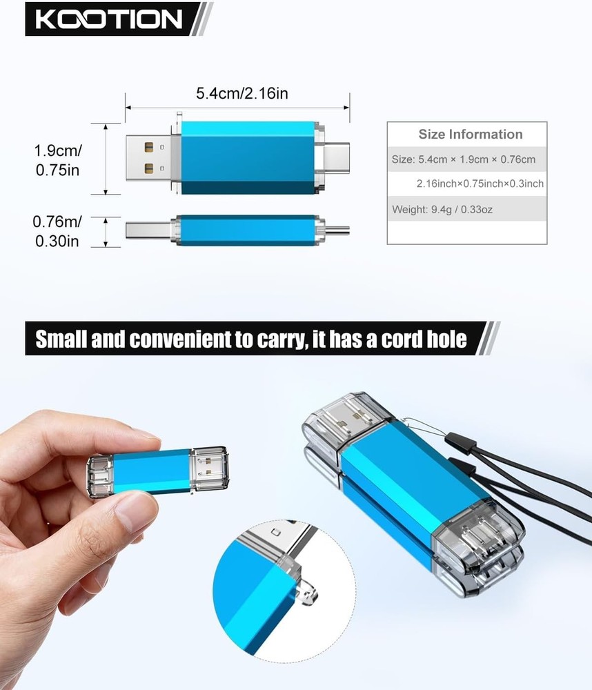 Compact 64GB USB C Flash Drive - Fast, Stylish, and Compatible with All Devices