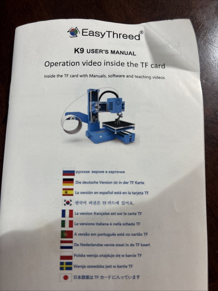 Easy Threed K9 Mini 3D Printer