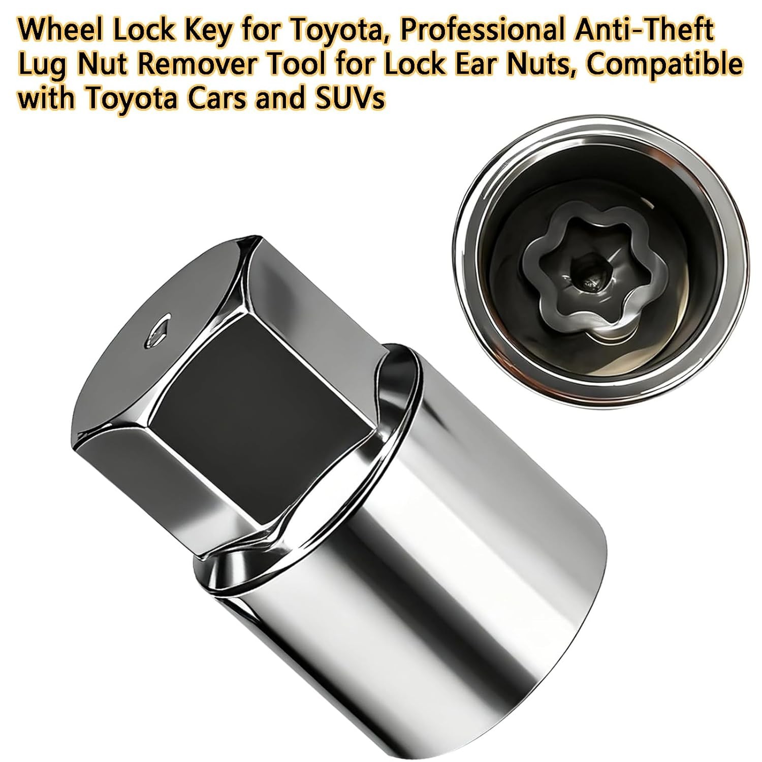 D-Type Wheel Lock Key for Toyota & Lexus | Professional Anti-Theft Lug Nut Remov