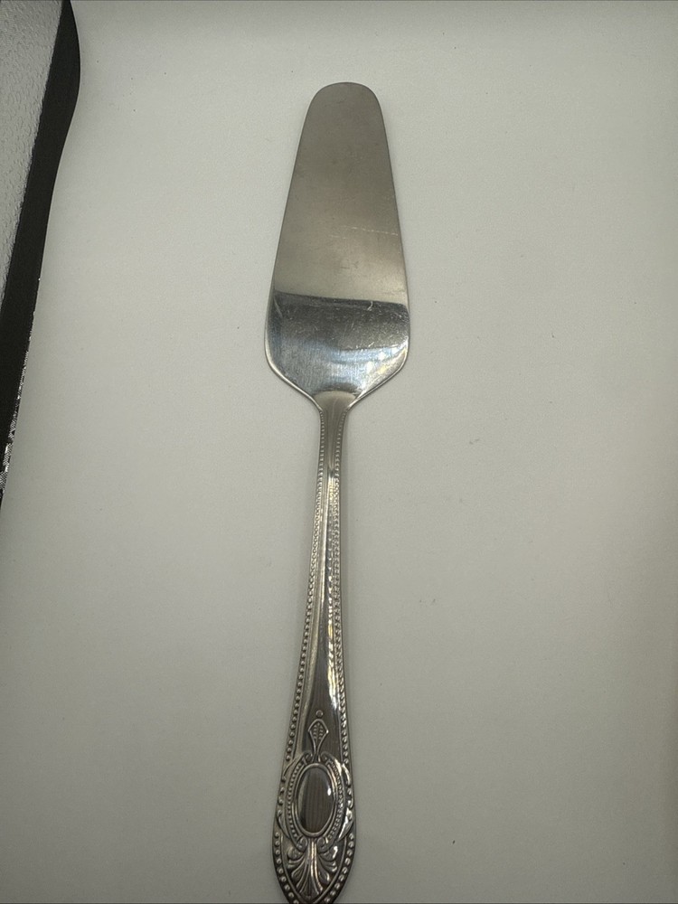 SBS 18/10 Cake Server Crown Mark Patterned Handle Rostfrei Germany Style