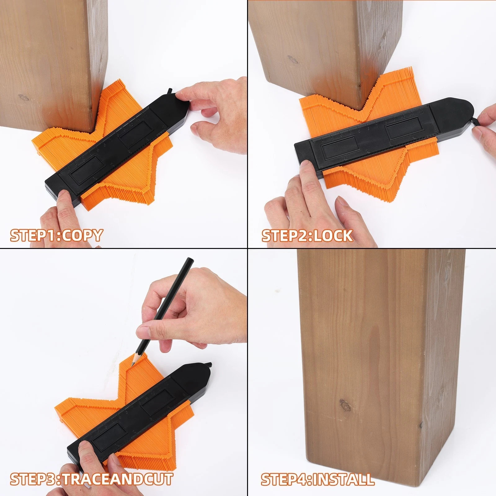 VortecSys Shape Profile Contour Gauge Woodworking Tool Duplicator Irregular