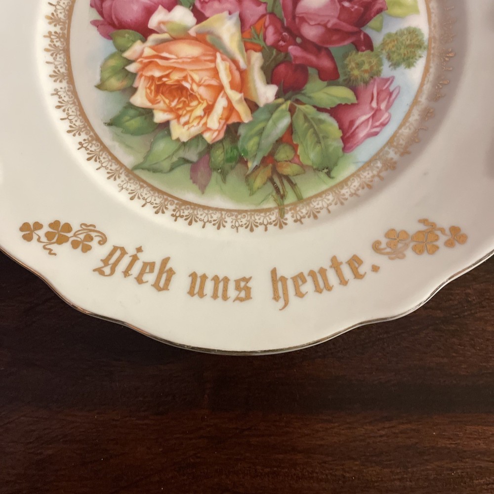 Antique 1900’s German Handled Bread Plate In Mint Condition