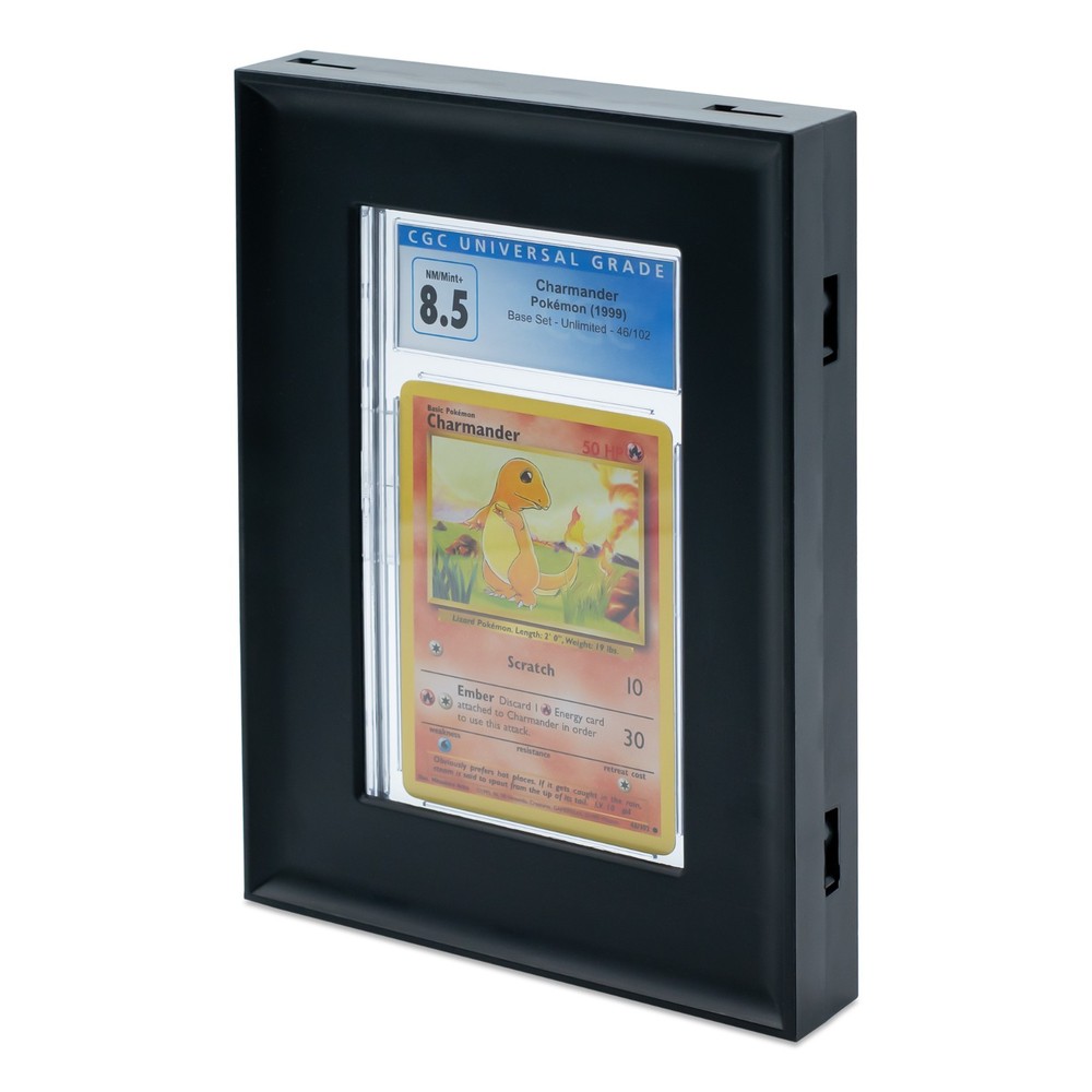 BCW Wall Mountable Interlocking Graded Card Display Frames Black New Pack of 24