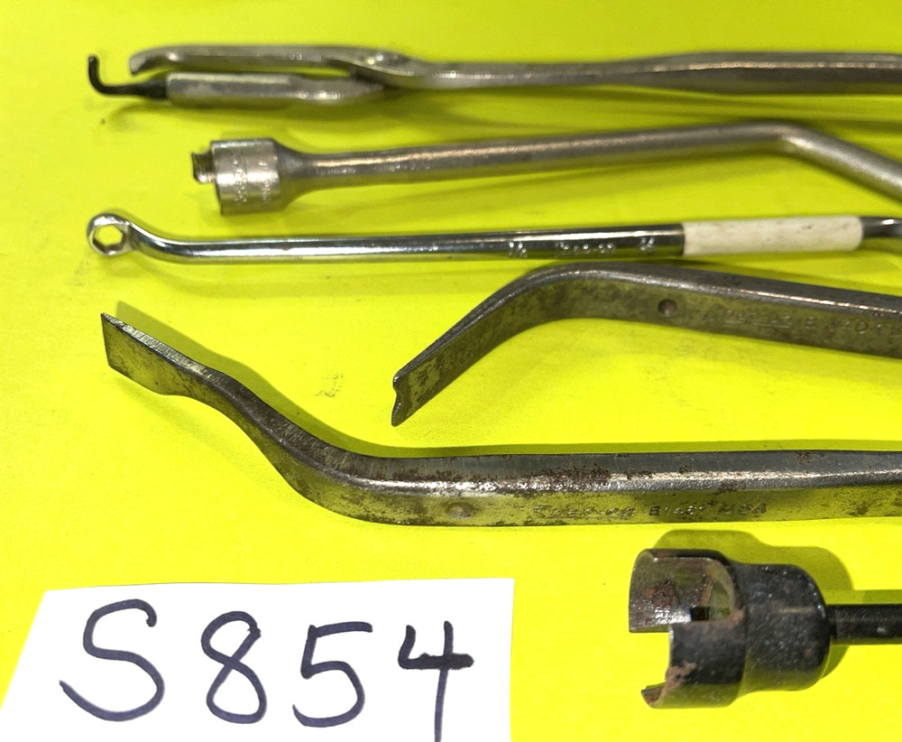 SNAP-ON TOOLS 6 PC. BRAKE SPRING PLIERS, TOOL,ADJUSTERS, BLEEDER, RETAINER TOOLS