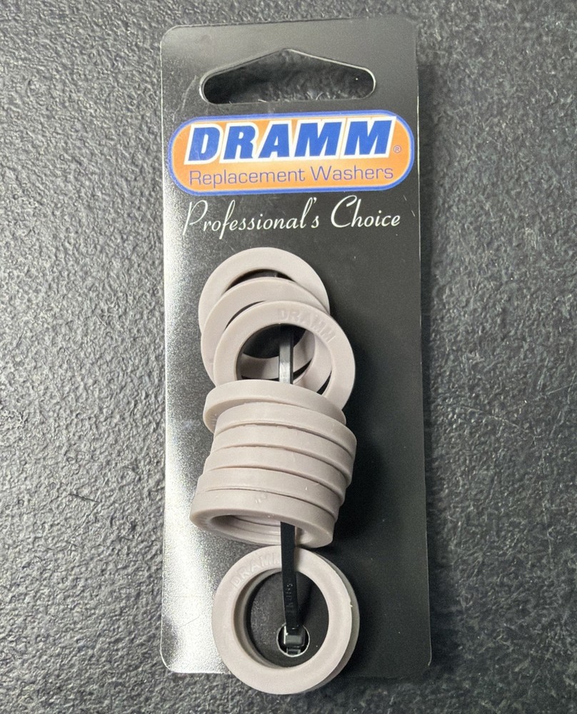 DRAMM 12340 Rubber Replacement Garden Hose Washers 12 Pack