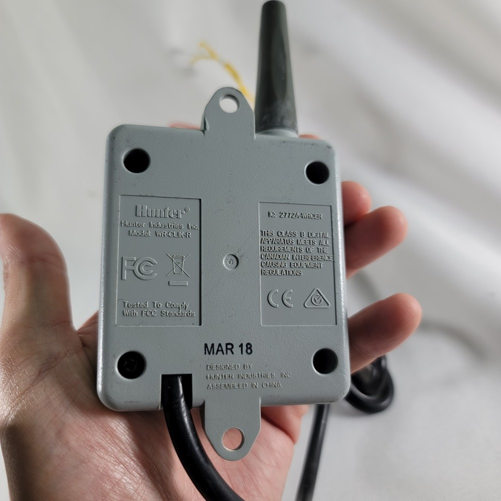Hunter Sprinkler WRCLIKR Wireless Rain-Clik Sensor Replacement Receiver Only