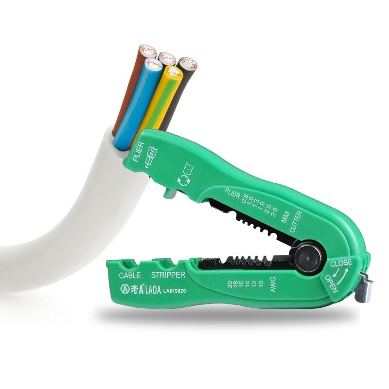 Multifunction Wire Cutter Cable Stripper Line Wire Stripping Crimp Tool