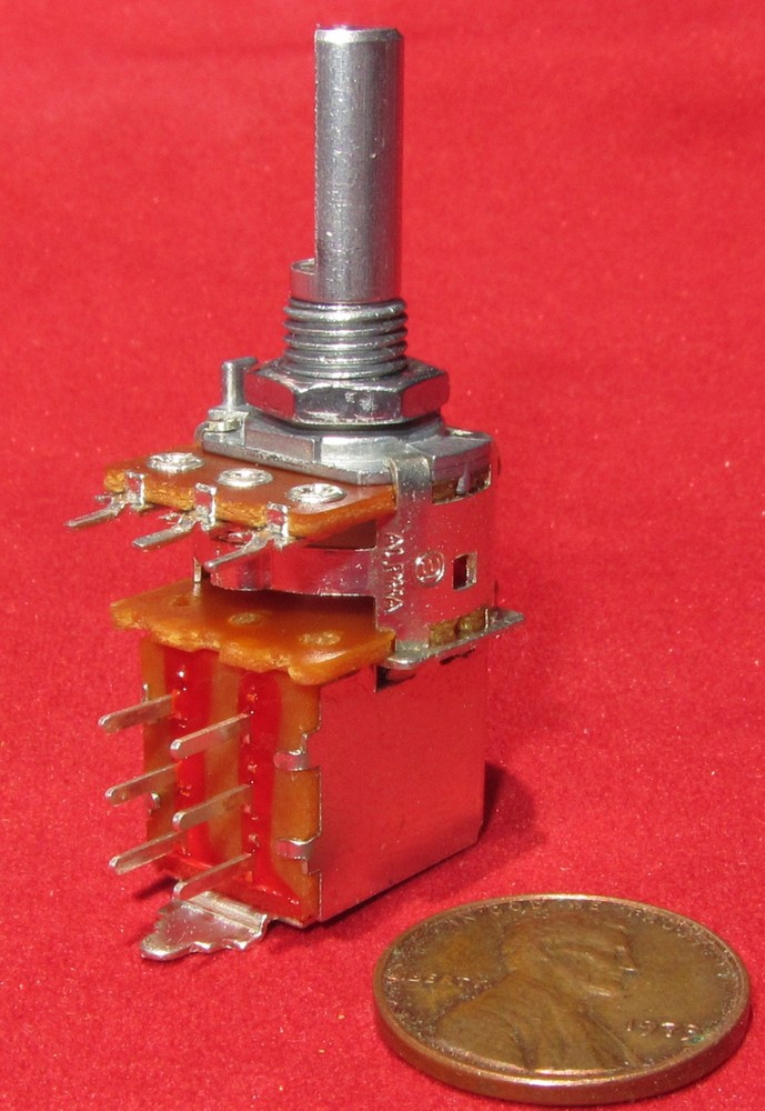 2 pc Alpha 5K OHM Reverse Log Antilog Push-Pull Potentiometer DPDT Switch Pot CO