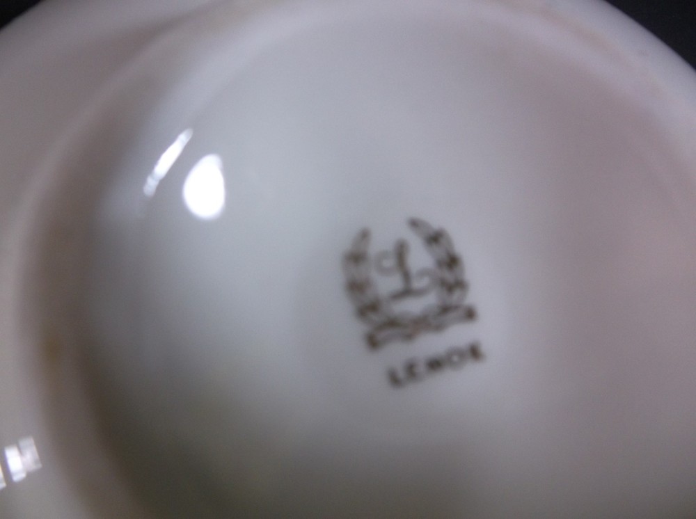 Lenox China cupped candle holders