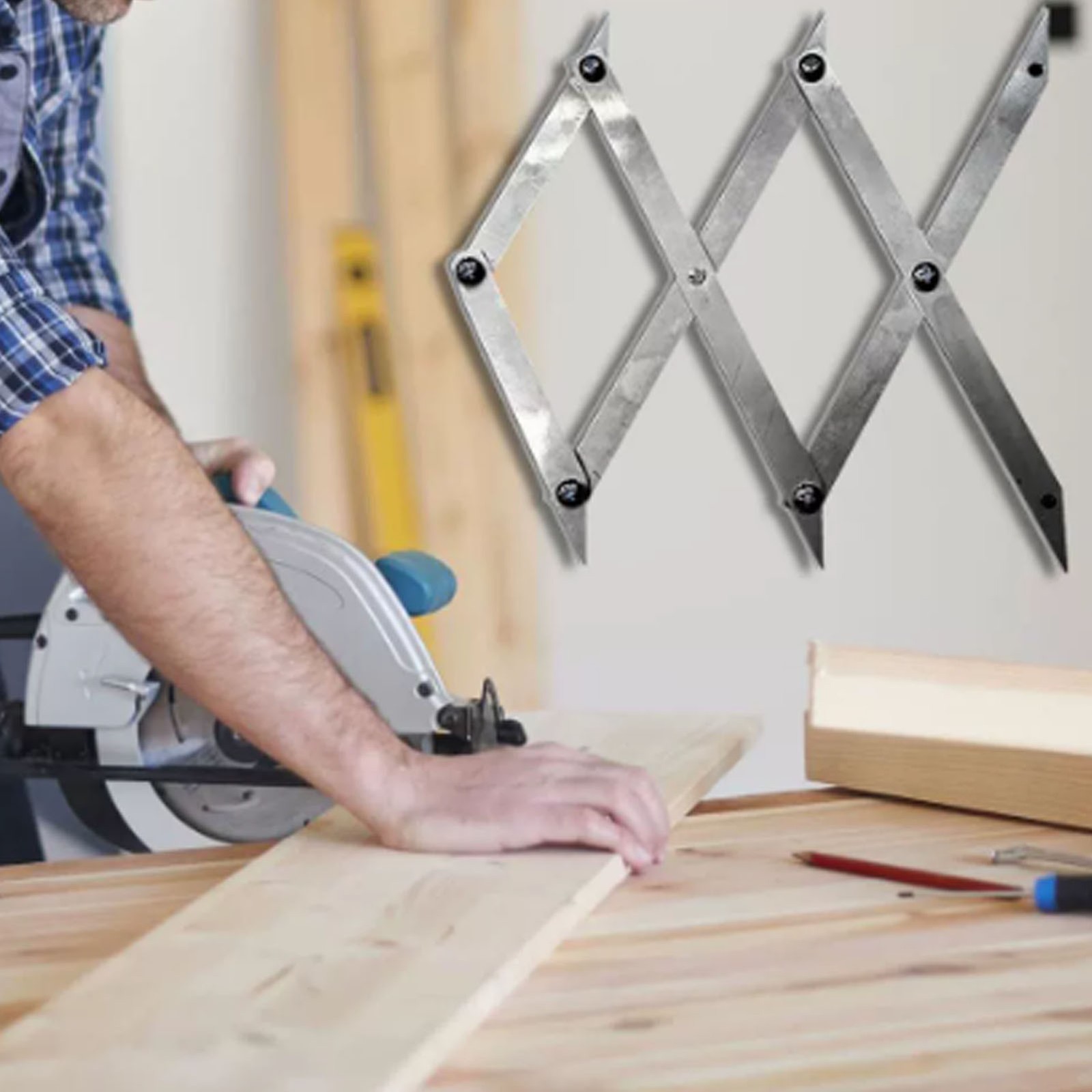 Picket Master Pro Center Finder Tool 7 Point Stainless Steel