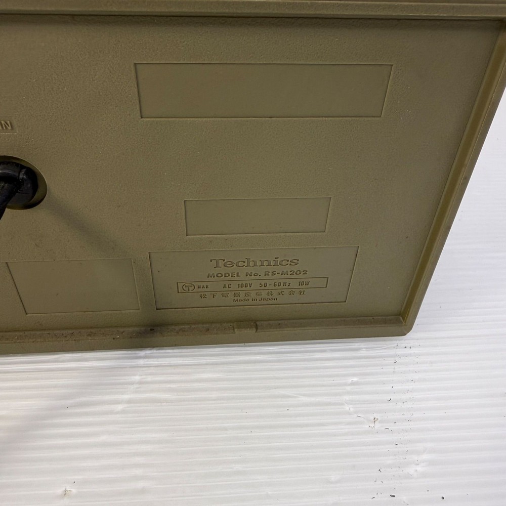 Technics M202 Double Cassette Deck Playback FF REW Tested