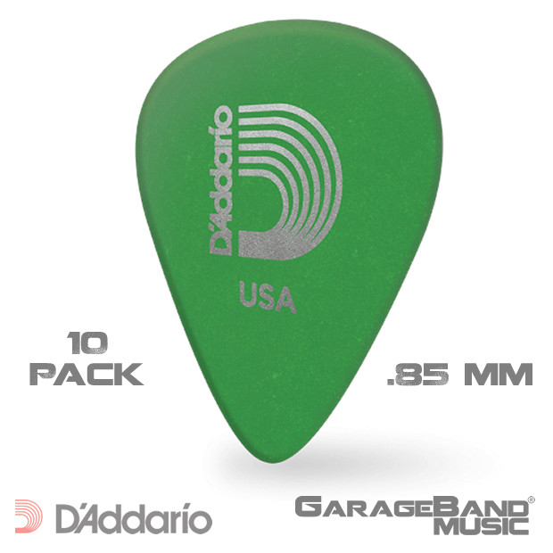 D'Addario 1DGN4-10 Duralin Guitar Picks, Medium, 10 pack