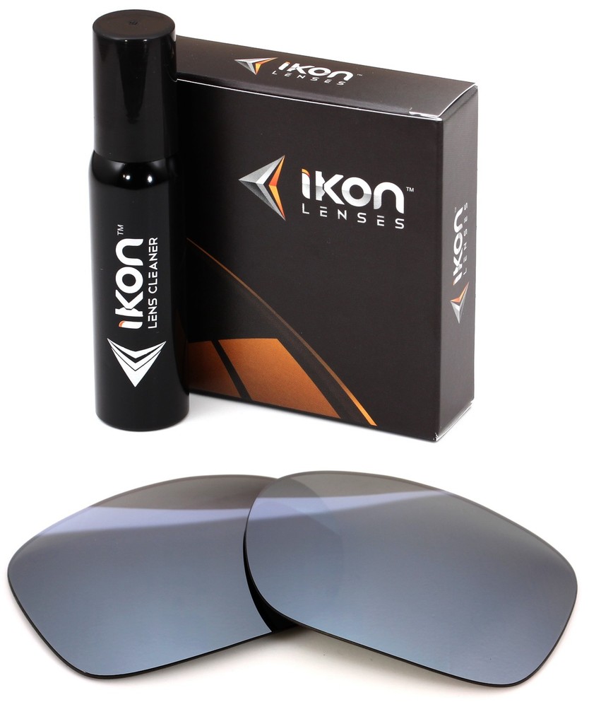 Polarized IKON Iridium Replacement Lenses For Oakley Twoface Silver Mirror