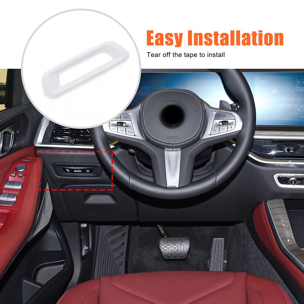 ABS Silver Headlight Switch Control Trim For BMW X5 X6 2023-2024