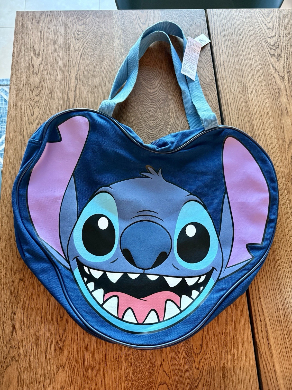 Disney Parks Walt Disney World Stitch Canvas Tote Bag New With Tags