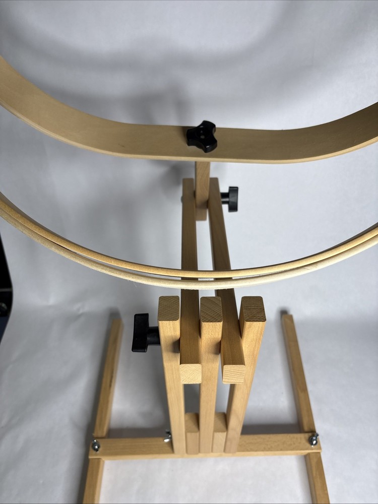 Embroidery hoop floor stand.