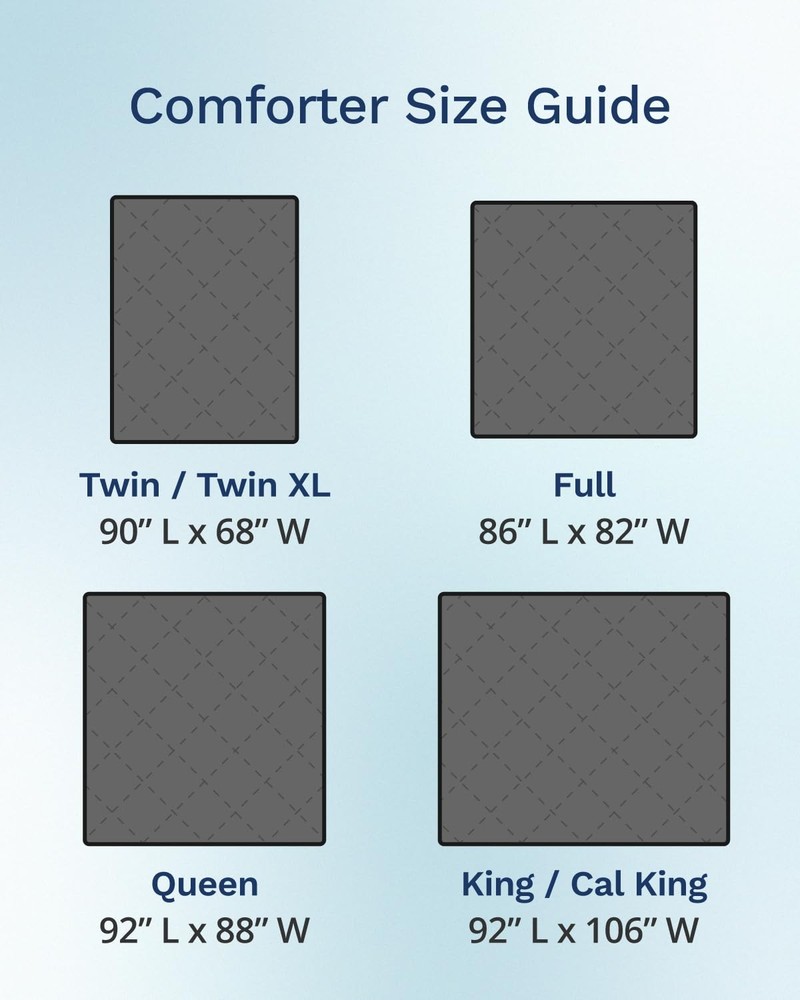 Black Gray Twin XL Reversible Microfiber Down Alternative Quilted Comforter