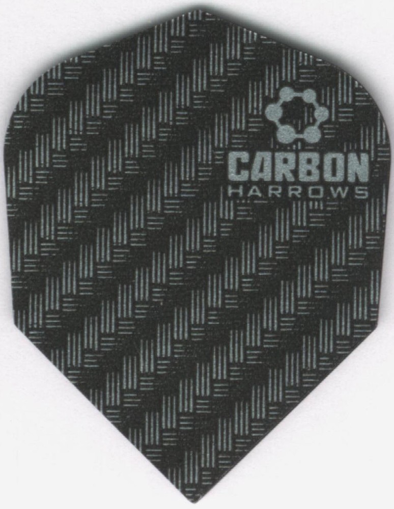 Silver CARBON Dart Flights: 3 per set