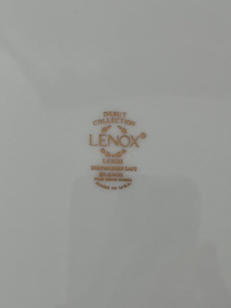 Lenox China Leigh Pattern 2 3 Piece Place Settings, Dinner, Salad & Bread Plate