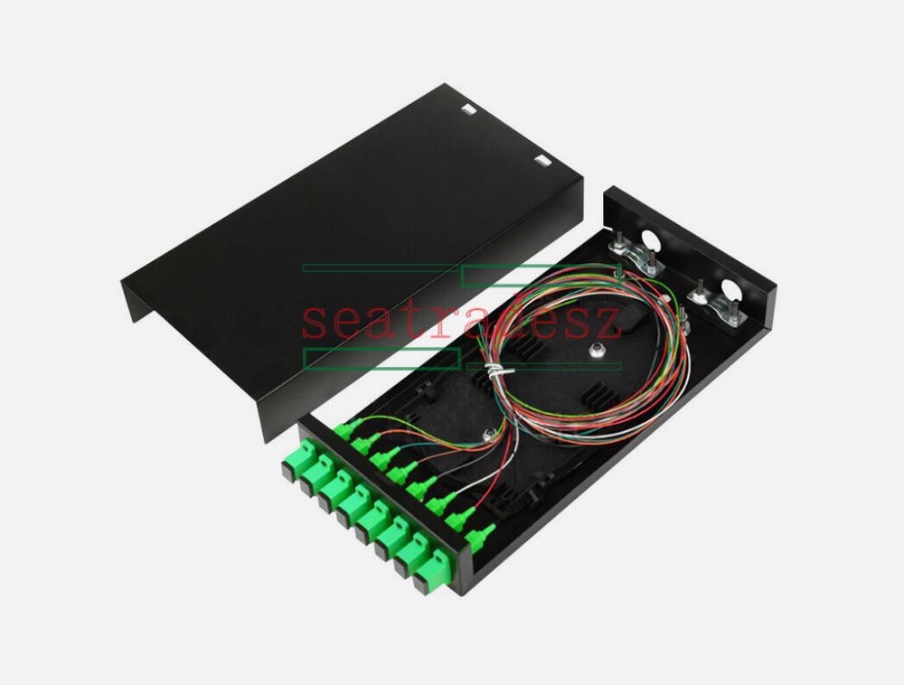 Fiber Optic Terminal Box 8 cores Desktop SC/APC with adapter pigtail Patch Panel