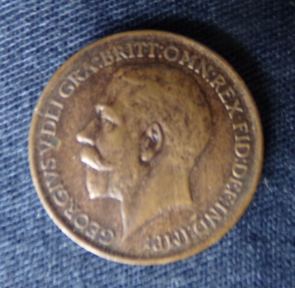 1913 Great Britain Brown Farthing