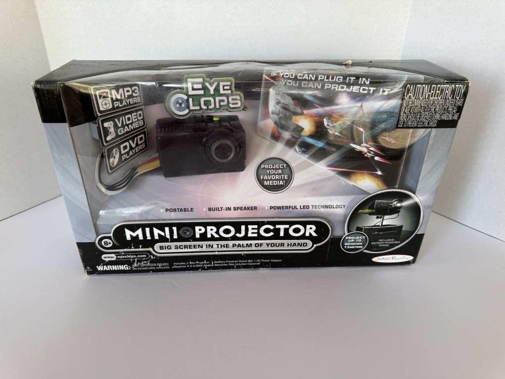 EyeClops | Mini Projector | Video Projector by Jakks Pacific | New