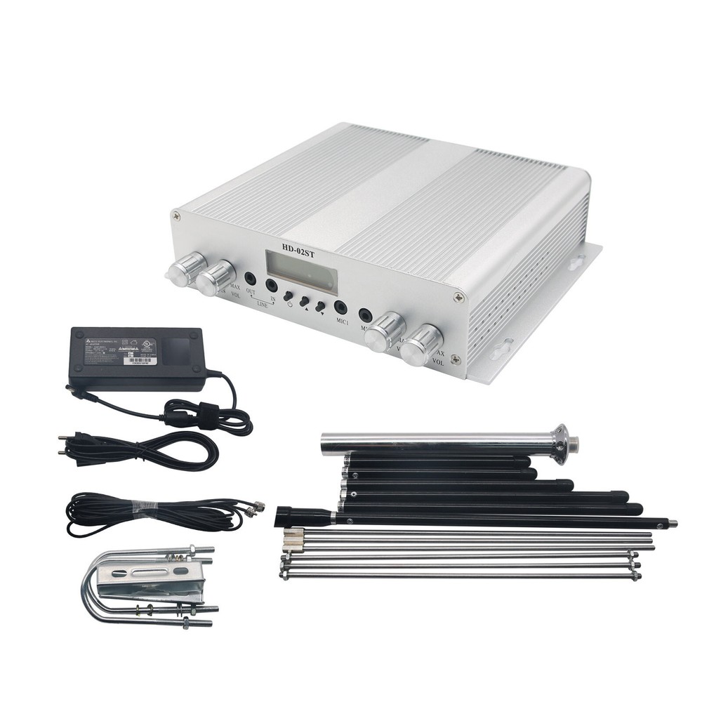 FM TX Stereo PLL Broadcast Radio Station 25W + Antenna + Power Supply tp23