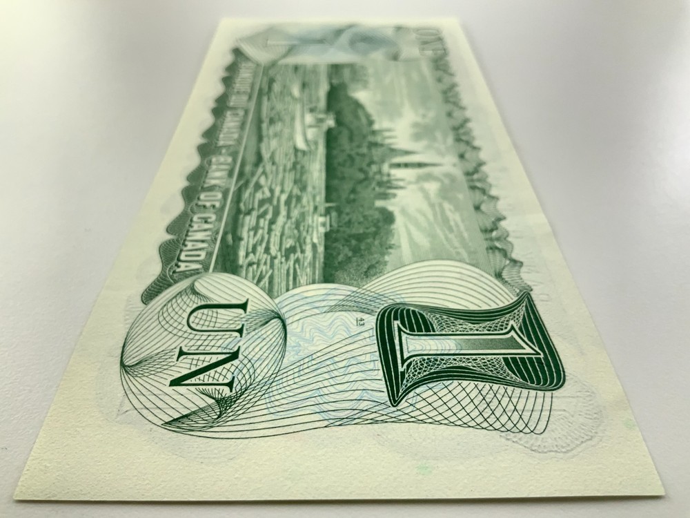 One 1973 Canada 1 Dollar Banknote Order Multiple for Consecutive II730