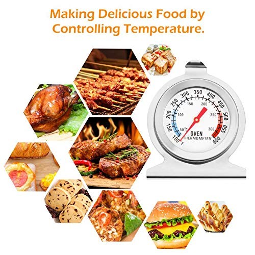 Oven Thermometer Stainless Steel Classic Stand Up Food Meat Temperature Gauge5-1