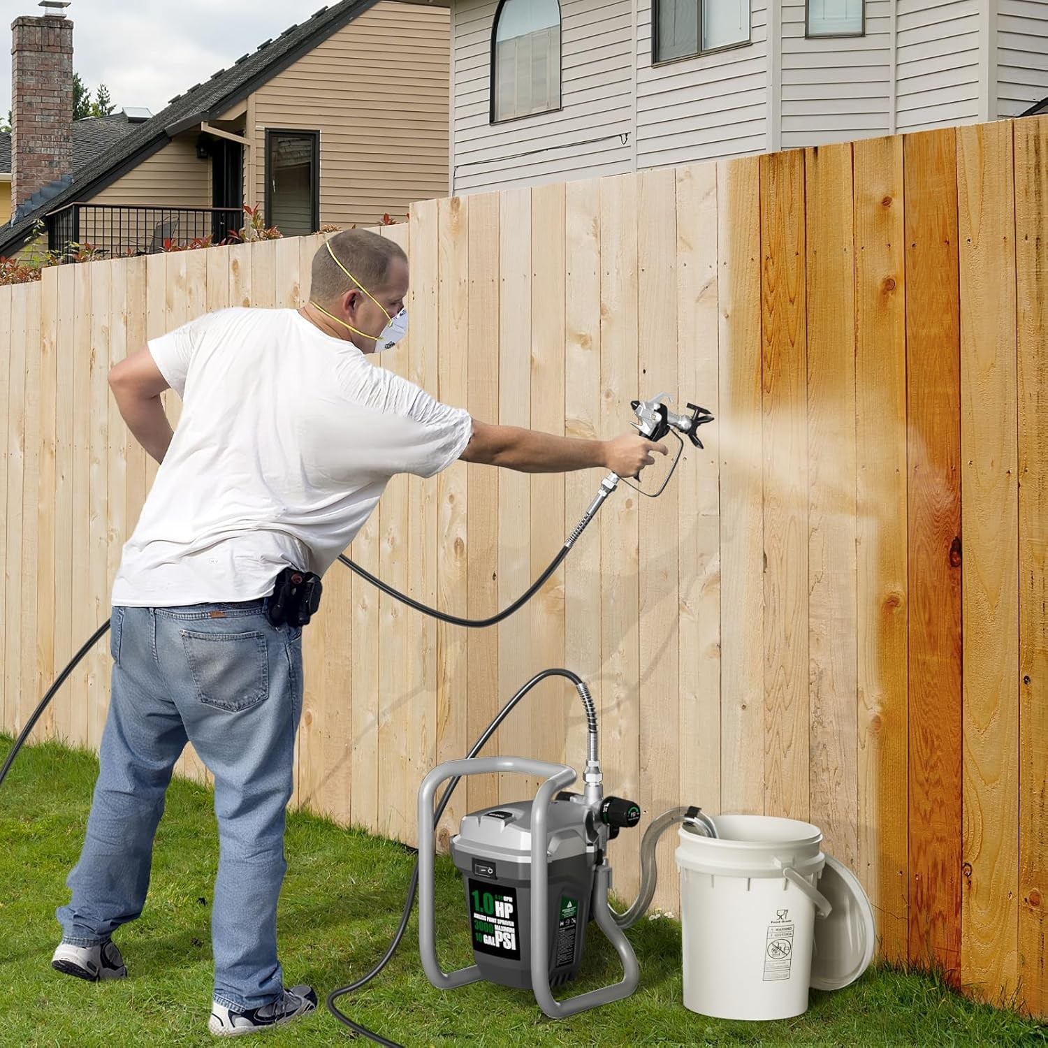 10 Gal High-Pressure Electric Airless Paint Sprayer Thinning-Free Painting Tool