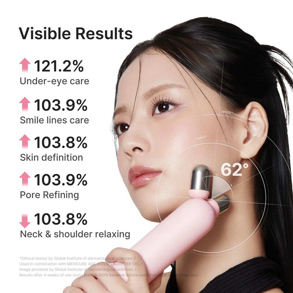 Mini Booster Pro Plus Face Roller Device Set | 2-in-1 Massage Beige
