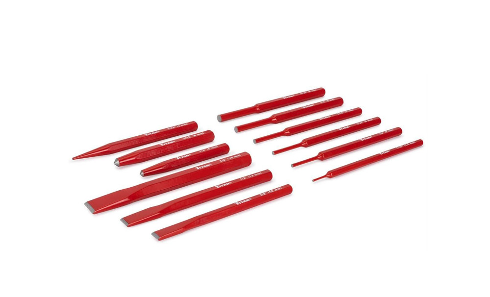 Titan 17080 12 Pc Punch & Chisel Set