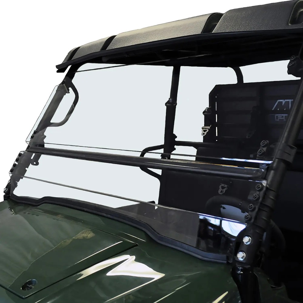Kawasaki Mule Pro-FX Front Windshield Tilting Partial Flip Up Scratch Resistant