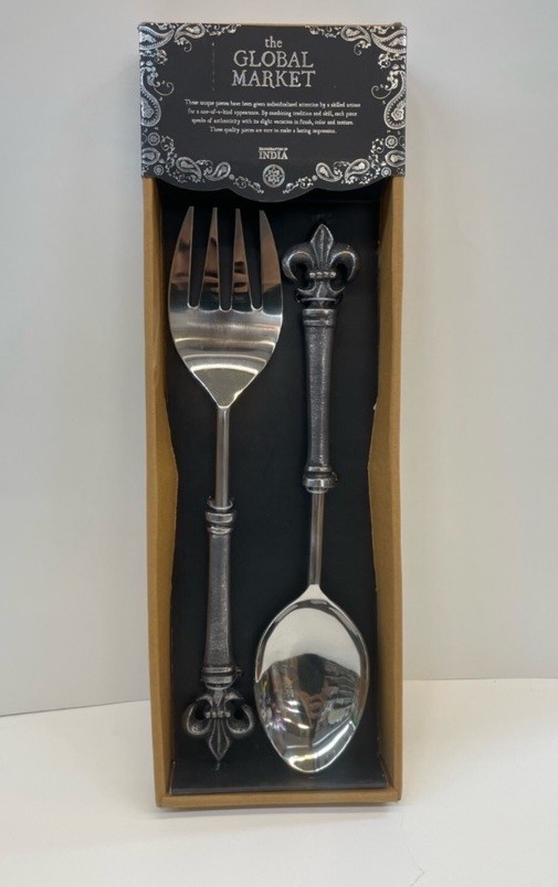 Global Market Serving Fork & Spoon Set New