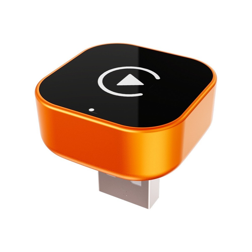 USB Wireless CarPlay Adapter For iPhone Apple Wireless Dongle Plug & Play orange