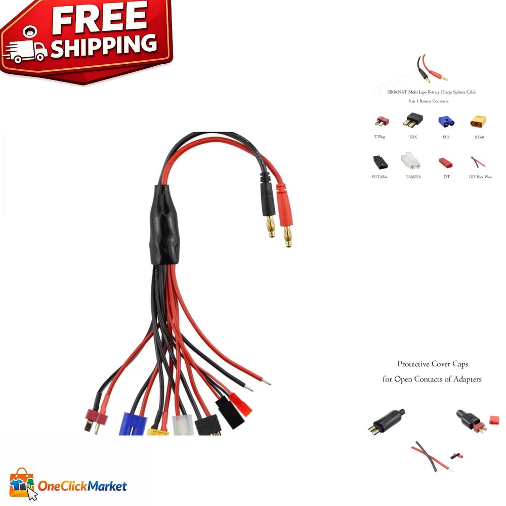 Lightweight Octopus Charging Harness for RC Batteries - Multi-Adapter System