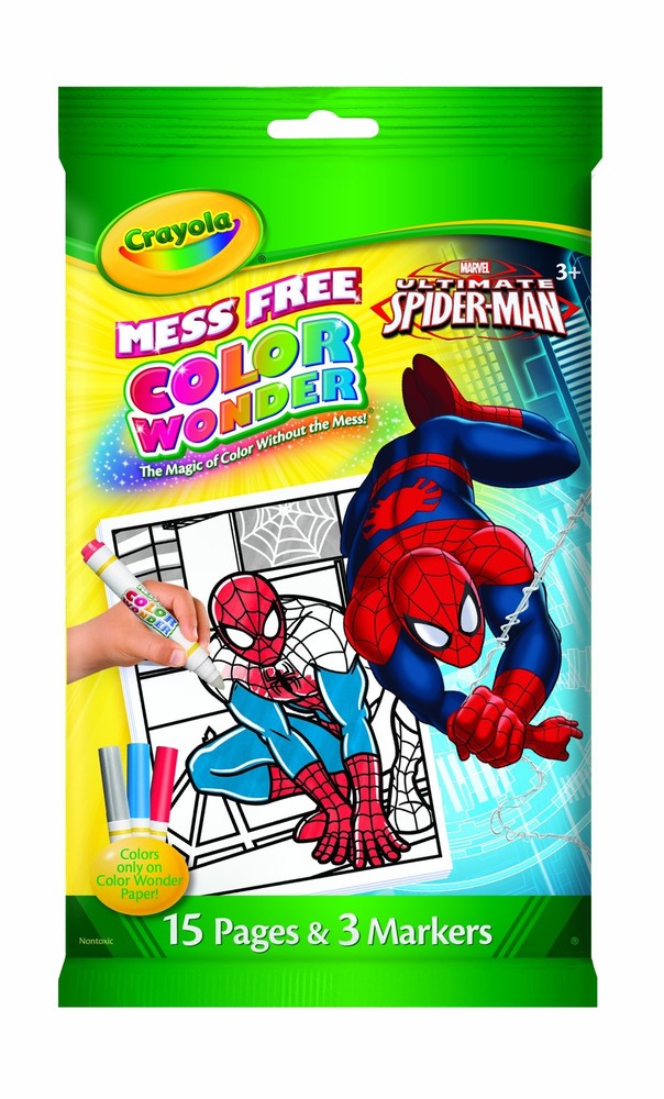 Crayola Color Wonder Spiderman Mini Coloring Book and Markers