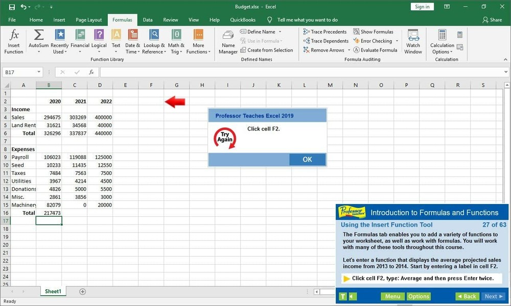 Professor Teaches Office 2019 PC NEW!