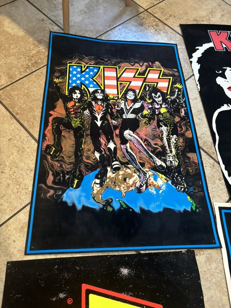 Kiss blacklight posters