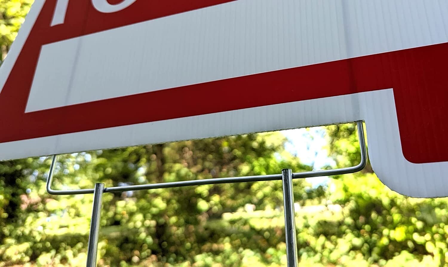 30"Heavy Duty Yard Stakes .25 Diameter Metal Frame Wire Step Stake for Yard Sign