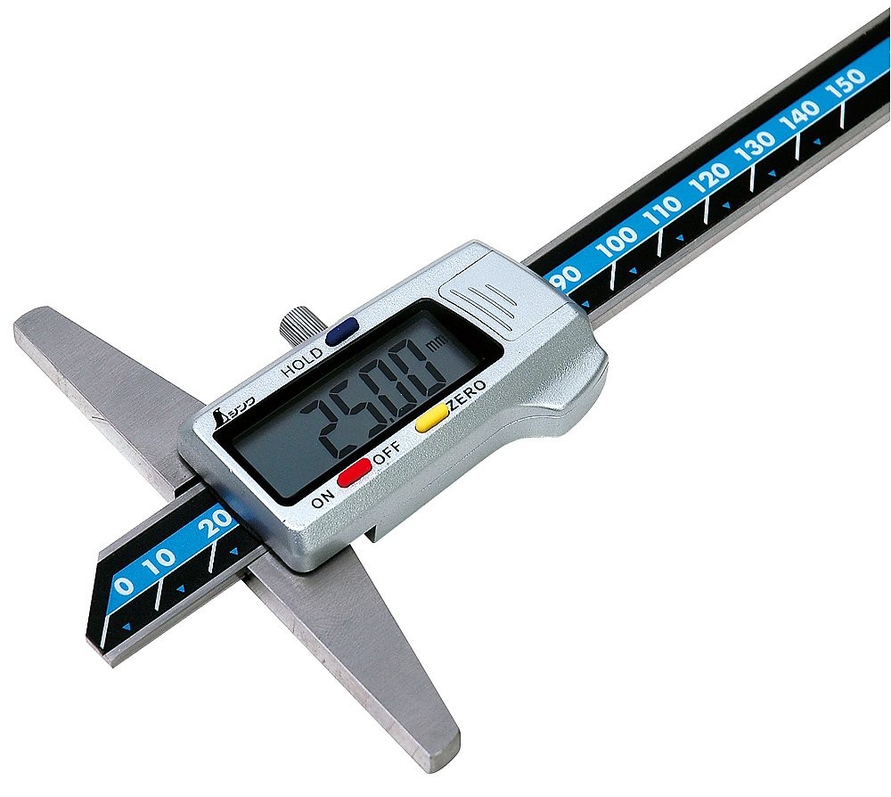 Digital depth gauge hold function 150mm 19306
