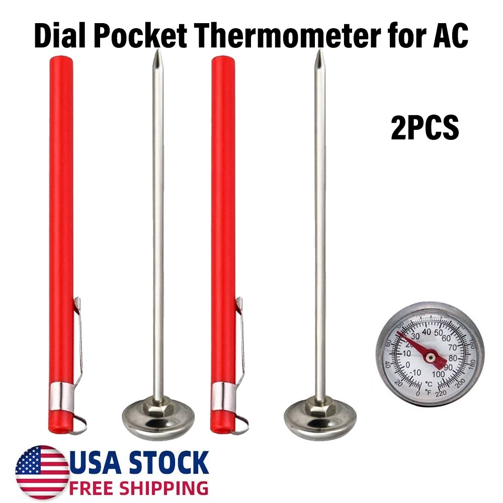 New Dial Pocket Thermometer for AC #5045 2PCS