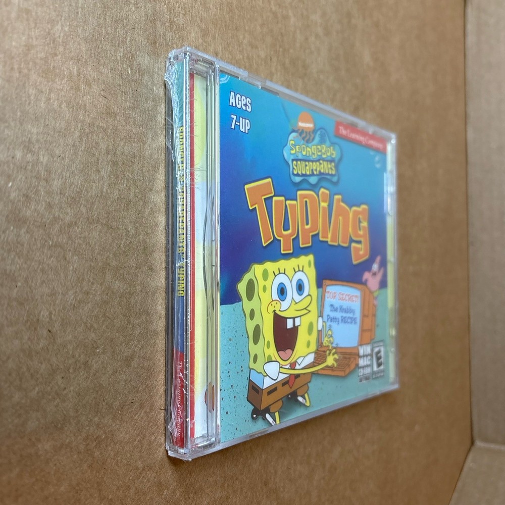 Spongebob Squarepants Typing WIN/MAC CD ROM The Learning Company Keyboarding NIP