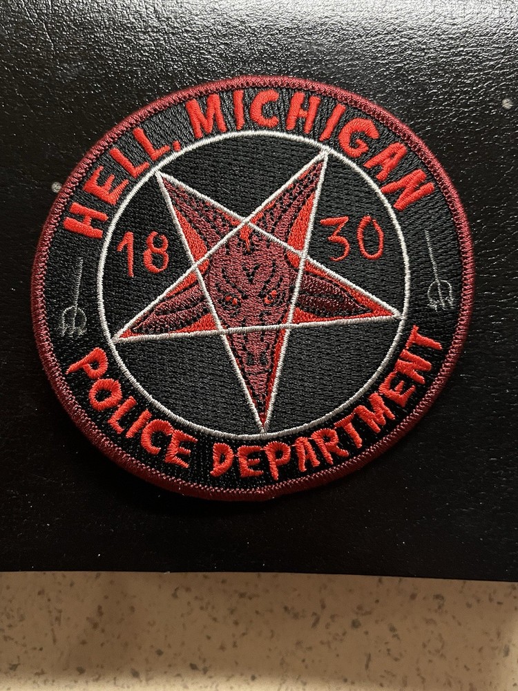 Hell Michigan Halloween Police Patch
