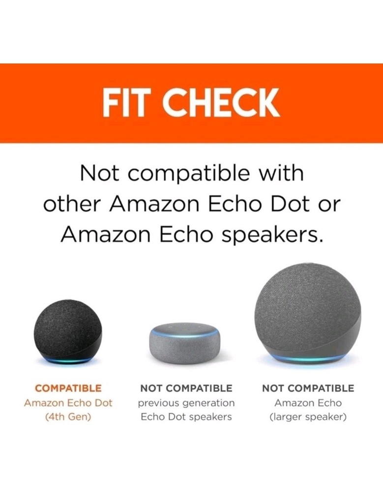 Made for Amazon Outlet Hanger – White (for Echo Dot 4th Generation)